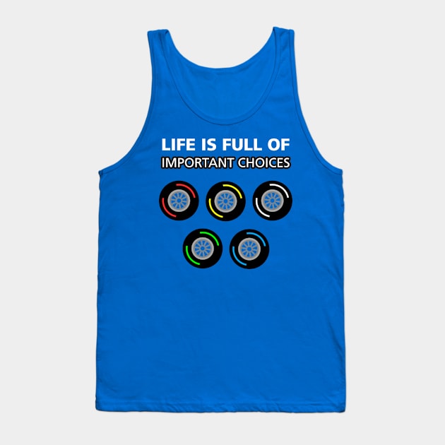 Important Choices: Tyres Tank Top by msportm